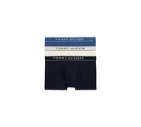 Tommy Hilfiger Men’s 3 Pack Trunks with Logo Waistband, Multicolor (Des Sky/Calico/Fssl Blue), M