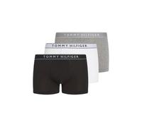 Tommy Hilfiger Men’s 3 Pack Trunks with Logo Waistband, Multicolor (Mid Hthr/Blck/Th Wht), M