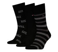 Men's Tommy Hilfiger 3 Pack Giftboxed Classic Mens Crew Socks Black - Size: 9/10/10.5/9.5/11