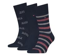 Men's Tommy Hilfiger 3 Pack Giftboxed Classic Mens Crew Socks Navy - Blue - Size: 6.5/7/8/7.5