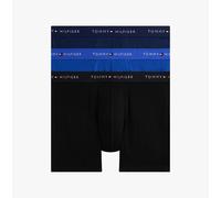 Tommy Hilfiger Men’s 3 Pack Boxer Briefs with Logo Waistband, Multicolor (Nob Blu/Prp Nvy/Blk), S
