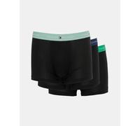 Tommy Hilfiger 3 Pack Mens Colour Waistband Trunks - B-Mint/Green/Navy - B-Mint/Green/Navy - XL