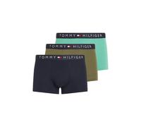 Tommy Hilfiger 3-Pack Original Boxer Trunks, Desert Sky/Utility Olive/Green - X-Large