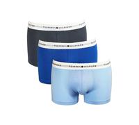 Tommy Hilfiger 3-Pack Signature Cotton Boxer Trunks, Blue - Large
