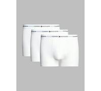 Tommy Hilfiger 3-Pack Signature Cotton Boxer Trunks, White - Medium