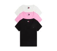 Tommy Hilfiger 3-pack V-neck Tee Black/ecru/pink Daisy size S | Shirts Outlet | Women | Black S