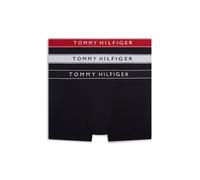 Tommy Hilfiger 3-pack Waistband Trunks White/medium Red/navy Blue size S | Underwear Outlet | Men | White S