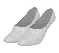 Tommy Hilfiger Women's Footie, Middle Grey Melange, 39/42 (Pack of 2)