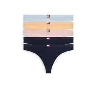 Tommy Hilfiger 5 Pack Thong Blue/orange/navy/navy/rose size M | Underwear Outlet | Women | Blue M