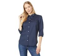 Tommy Hilfiger Adaptive Women's Solid Button Collared Shirt with Adjustable Sleeves Button Down Shirt (Pack of 1)