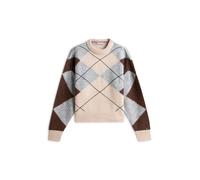 Tommy Hilfiger Alpaca Blend Argyle Argyle Legacy Brown/mid Grey Heather size S-M | Sweaters Outlet | Women | Brown S-M