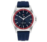 Tommy Hilfiger Analog Quartz Watch for Men with Navy Silicone Strap