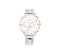 Tommy Hilfiger Analog Watch for Women with Rose Gold Steel Bracelet | TEA Collection, Silver white dial, SKU : 1782879