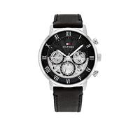 Tommy Hilfiger Analogue Multifunction Quartz Watch for Men with Black Leather Strap - 1710565