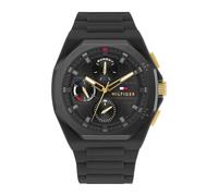 Tommy Hilfiger Analogue Multifunction Quartz Watch for Men with Black Silicone Bracelet - 1792120