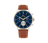 Tommy Hilfiger Analogue Multifunction Quartz Watch for Men with Brown Leather Strap - 1710703