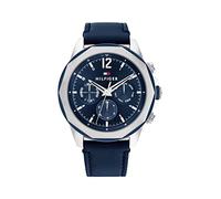 Tommy Hilfiger Analogue Multifunction Quartz Watch for Men with Navy Blue Leather Strap - 1792063