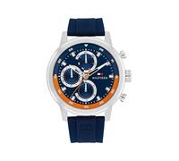 Tommy Hilfiger Analogue Multifunction Quartz Watch for Men with Navy Blue Silicone Bracelet - 1792177
