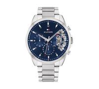 Tommy Hilfiger 1710448 Baker Men's Watch - Blue Dial, Stainless Steel, Quartz Multifunction, 43.5mm, 5 ATM