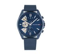 Tommy Hilfiger Analogue Multifunction Quartz Watch for Men with Stainless Steel mesh and Link Bracelet and Leather Strap