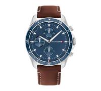 Tommy Hilfiger Analogue Multifunction Quartz Watch for Men with Silver Stainless Steel or Leather Bracelet