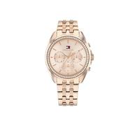 Tommy Hilfiger Analogue Multifunction Quartz Watch for Women with Carnation Gold Colored Stainless Steel Bracelet - 1782804