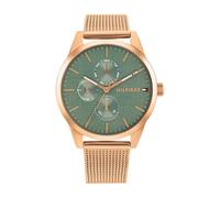 Tommy Hilfiger Analogue Multifunction Quartz Watch for Women with Rose Gold Colored Stainless Steel Mesh Bracelet - 1782770