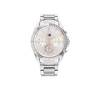 Tommy Hilfiger Analogue Multifunction Quartz Watch for Women with Silver Stainless Steel Bracelet - 1782384