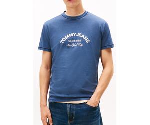 Tommy Hilfiger Arch Logo Textured T-shirt Dark Night Navy size L | Print T-Shirts Outlet | Men | Black L