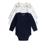 Tommy Hilfiger Baby Boys 3 Pack Long Sleeve Aop Bodysuit Set, Multi, Size 18-24 Months Print