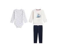Tommy Hilfiger Baby Boys 3 Piece Outfit Giftbox, White, Size Newborn White