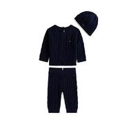Tommy Hilfiger Baby Boys Cable Sweater Beanie Giftbox, Navy, Size 9-12 Months Navy
