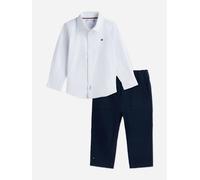 Tommy Hilfiger Baby Boys Ithaca Shirt and Trouser Set in Navy - Navy - 3 Mths