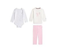 Tommy Hilfiger Baby Girls 3 Piece Outfit Giftbox Set, Pink, Size Newborn Pink