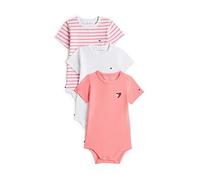 Tommy Hilfiger Baby Girls Flag Smile 3 Pack Body Giftbox, Pink, Size 9-12 Months Pink