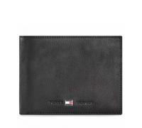 Tommy Hilfiger Men’s Johnson Wallet with Coin Pocket, Black (Black), One Size