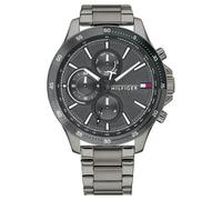 Tommy Hilfiger Bank 1791719 Men's Multifunction Watch - 46mm Grey Dial Grey IP Steel Bracelet