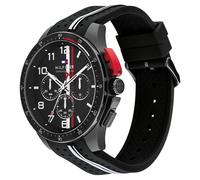 Tommy Hilfiger Chronograph Quartz Watch for Men with Black Silicone Bracelet - 1792168