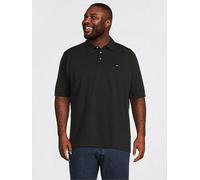 Tommy Hilfiger Big & Tall 1985 Regular Fit Polo Shirt, Black, Size 4Xl, Men Black