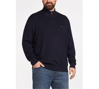 Tommy Hilfiger Big & Tall Cotton 1/4 Zip Knitted Jumper, Navy, Size 2Xl, Men Navy