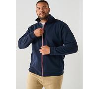Tommy Hilfiger Big & Tall Global Stripe Zip Through Track Top - Navy, Navy, Size 3Xl, Men Navy