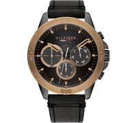Tommy Hilfiger Black Mens Multi Dial Watch Harley 1791893
