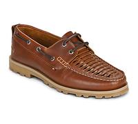Tommy Hilfiger Boat Shoes HILFIGER BRAIDED LTH BOAT SHOE in Brown 9