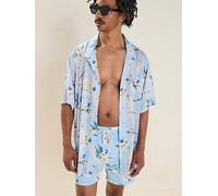 Tommy Hilfiger Bowling Shirt, Multi, Size L, Men Print