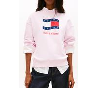 Tommy Hilfiger Boxy Wavy Flag Crew Pearly Pink size S | Sweaters Outlet | Women | Green S