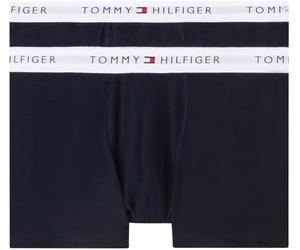 Tommy Hilfiger Boys’ 2 Pack Trunks with Logo Waistband, Blue (Desert Sky/Desert Sky), 14-16 Years