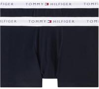 Tommy Hilfiger Boys’ 2 Pack Trunks with Logo Waistband, Blue (Desert Sky/Desert Sky), 8-10 Years