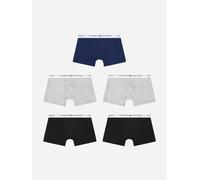 Tommy Hilfiger Boys 5 Pack Boxer Shorts Set in Grey - Grey - 10 - 12 Yrs