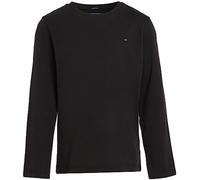 Tommy Hilfiger Boys’ Basic Long Sleeve Top, Black (Meteorite), 7 Years