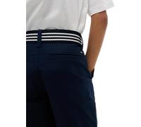 Tommy Hilfiger Boys’ Chino Shorts Baggy with Belt, Blue (Dark Night Navy), 12 Years